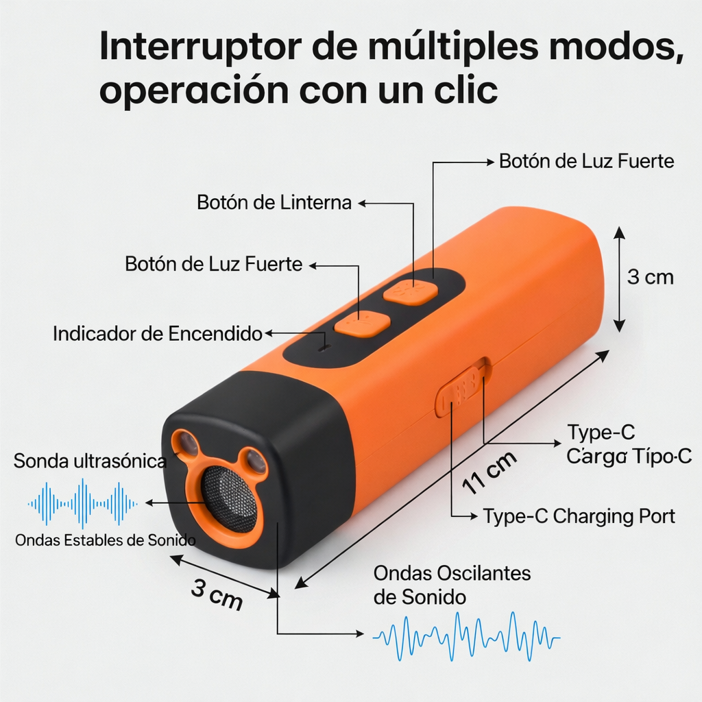BarkShield™ - Control de Ladridos Ultrasónico