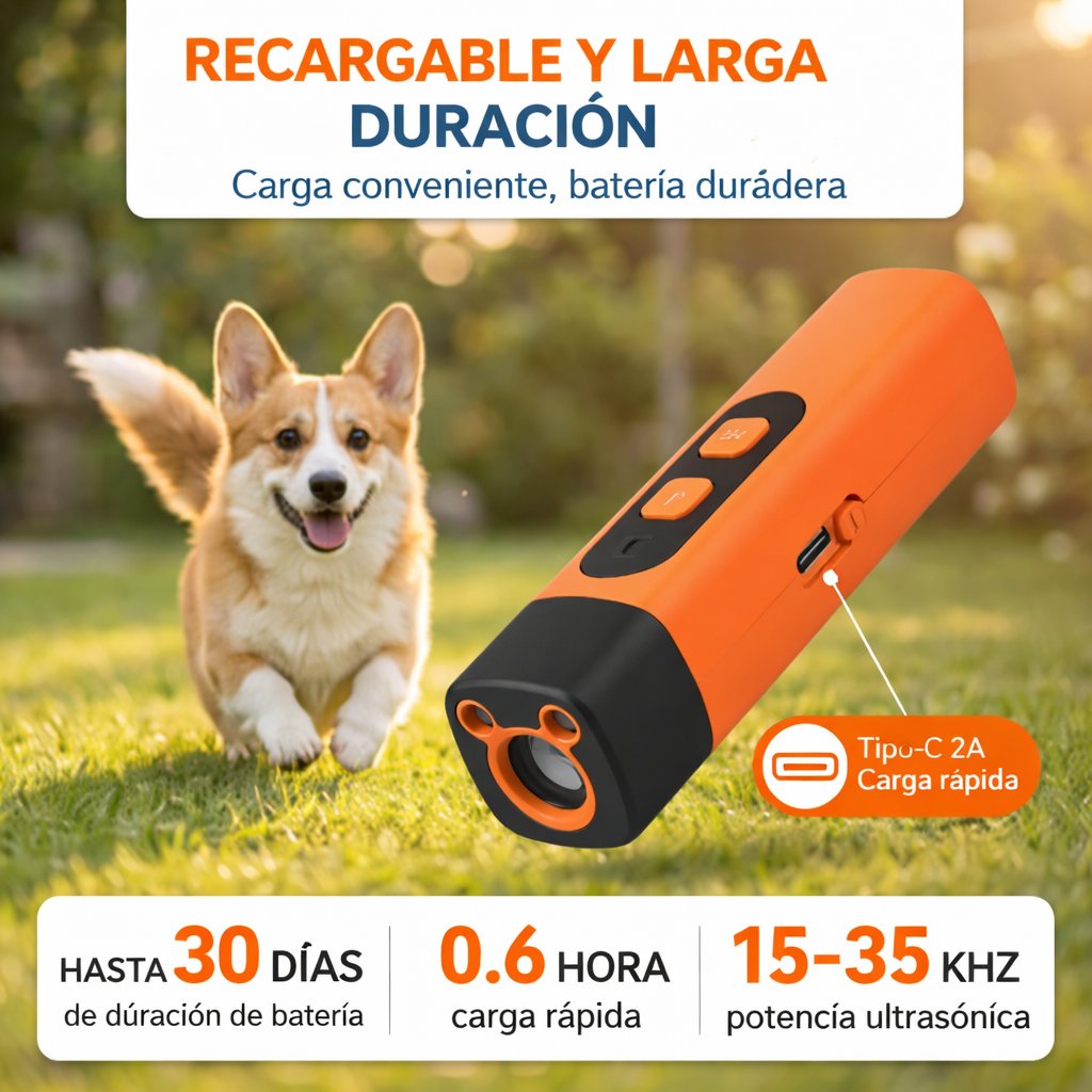 BarkShield™ - Control de Ladridos Ultrasónico